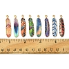 16Pcs 8 Styles Alloy Enamel Pendants FIND-FS0002-69-5