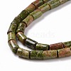 Natural Unakite Beads Strands G-G990-C11-4