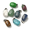 Natural & Synthetic Mixed Gemstone Pendants G-Z067-03P-01-2