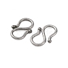 Non-Tarnish 304 Stainless Steel S-Hook Clasps STAS-R157-03P-2