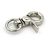 Zinc Alloy Swivel Lobster Claw Clasps PALLOY-WH0006-02B-S-1