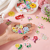 36Pcs Polyester Embroidery Cloth Iron On/Sew On Patches DIY-TA0013-07-7
