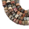 Natural Polychrome Jasper/Picasso Stone/Picasso Jasper Beads Strands G-G345-C24-2x4mm-4