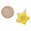 Beaded Star Charms PALLOY-MZ00451-01-2