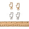 40Pcs 2 Colors Alloy Swivel Snap Hook Clasps FIND-FS0004-73E-5