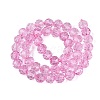 Crackle Transparent Glass Beads Strands GLAA-N068-06A-12-2