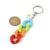Acrylic Curb Chain Keychain KEYC-JKC00633-04-2