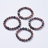 Natural Rhodonite Beaded Stretch Bracelets BJEW-I253-10mm-26-2