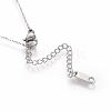 304 Stainless Steel Pendant Necklaces NJEW-O118-23-5