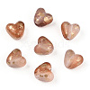 Transparent Frosted Spray Painted Acrylic Beads X1-FACR-TAC0004-02A-1