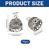 Zinc Alloy Pendant Bails FIND-CA0011-53AS-2