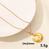 Stainless Steel Moon Pendant Necklaces LL9510-12-1