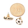 Brass Enamel Stud Earrings EJEW-Z080-01G-4