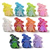 10Pcs Halloween Themed UV Plating Acrylic Beads OACR-L017-08B-1