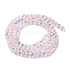 Transparent Electroplate Glass Beads Strands GLAA-Q099-B01-07-2