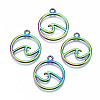 Rainbow Color Alloy Pendants X-PALLOY-S180-039-RS-1