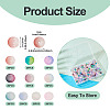 200Pcs 10 Colors Crackle Glass Beads Strands GLAA-TA0003-31C-5
