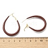 Brass Teardrop Hoop Earrings EJEW-A121-12A-G-3