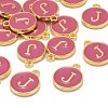 Golden Plated Alloy Enamel Charms LS-ENAM-S118-08J-4