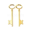 Tibetan Style Alloy Skeleton Key Large Pendants TIBEP-S105-G-RS-1