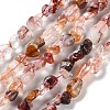 Natural Hematoid Quartz/Ferruginous Quartz Beads Strands G-P497-01C-01-1