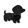 Dachshund in Heart Sweater Enamel Pins JEWB-Z049-03EB-01-2