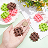 Olycraft 12Pcs 3 Colors PVC Waffle DIY-OC0009-63-3