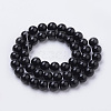 Natural Black Onyx Beads Strands X-G-S259-19-8mm-2