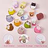 14 Pieces Acrylic Brooch Pins Set Cup Cat and Animal Milk Tea Label Pins Cute Cartoon Animal Badges Pins Creative Backpack Pins Jewelry for Jackets Clothes Hats Decorations JBR111A-6