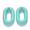 Opaque Spray Painted Acrylic Linking Rings X-OACR-S036-006A-I07-1