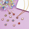 12Pcs 6 Color Rack Plating Brass Micro Pave Clear Cubic Zirconia Pendants KK-GA0001-08-RS-5