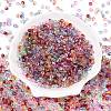 Baking Paint Electroplate Transparent Glass Seed Beads X-SEED-N006-07-2