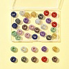 36Pcs 9 Colors Electrophoresis Iron Beads FIND-FS0004-07-6