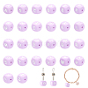 CHGCRAFT 26Pcs 26 Style Silicone Beads SIL-CA0001-36-1