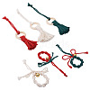 Crafans 2 Sets 2 Style Christmas Theme Cotton Weave Pendant Decorations Sets HJEW-CF0001-11-8