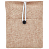 Cotton & Linen Book Sleeve with Button & Front Pocket ABAG-WH20005-14B-03-1