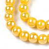 Electroplate Opaque Glass Beads Strands LS-GLAA-T032-P4mm-AB08-2
