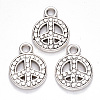 Tibetan Style Alloy Pendants TIBEP-S319-079AS-NR-2