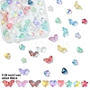 60Pcs 3 Styles Transparent Spray Printed Glass Beads GLAA-YW0004-51A-1