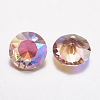 Faceted Glass Rhinestone Charms RGLA-F051-10mm-223PS-2