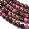 Natural Rhodonite Beads Strands G-F820-K08-6mm-4