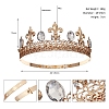 Men's Alloy Rhinestone Crown Hair Bands PW-WGACF08-03-1