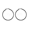304 Stainless Steel Big Hoop Earrings EJEW-F105-06B-2