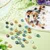 80Pcs Electroplate Transparent Glass Beads EGLA-TA0030-08-5