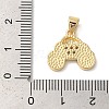 Car Brass Micro Pave Cubic Zirconia Pendants KK-K385-047G-4