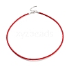 Braided Round Imitation Leather Bracelets Making BJEW-H610-01P-2