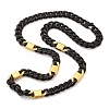 304 Stainless Steel Cuban Link Chain Necklaces for Women Men NJEW-A033-01B-EB-2