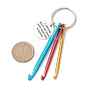 Aluminum Crochet Hooks Keychain KEYC-JKC01013-02-3