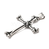 304 Stainless Steel Big Pendants STAS-D091-06AS-2
