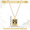 Brass with Cubic Zirconia Pendants Necklaces NJEW-LP0001-45D-G-2